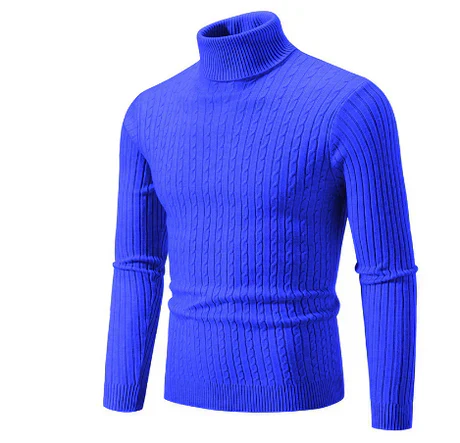 Pull Homme Col Roulé Chaud et Décontracté