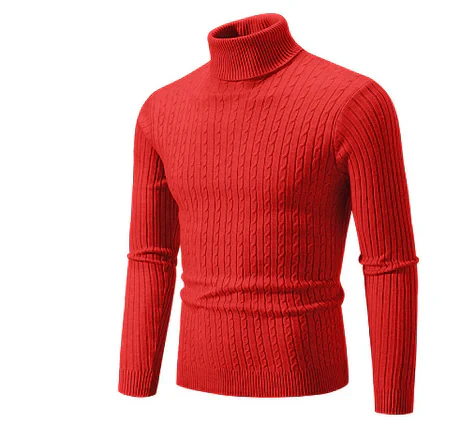 Pull Homme Col Roulé Chaud et Décontracté