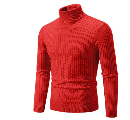 Pull Homme Col Roulé Chaud et Décontracté