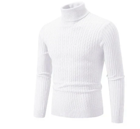Pull Homme Col Roulé Chaud et Décontracté