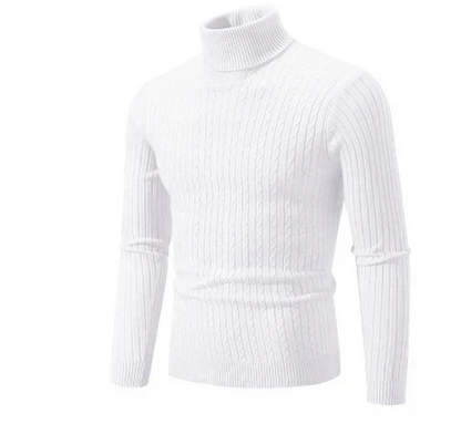 Pull Homme Col Roulé Chaud et Décontracté