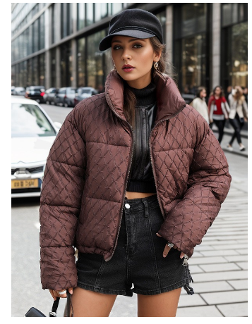 Veste Hiver Femme Douce et Chaude à Fermeture Éclair