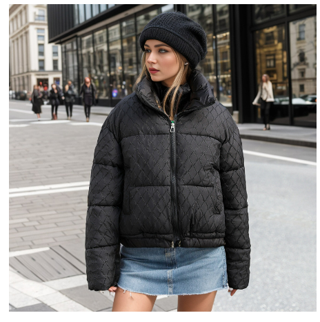 Veste Hiver Femme Douce et Chaude à Fermeture Éclair