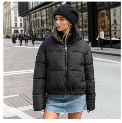 Veste Hiver Femme Douce et Chaude à Fermeture Éclair