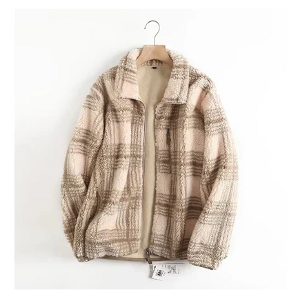 Veste D'hiver Homme Polaire avec Capuchon et Fermeture Éclair