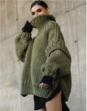 Pull Grande Taille Femme à Motif Écossais