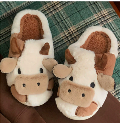 Chaussons Femmes Hiver Chauffants avec Motif Animal