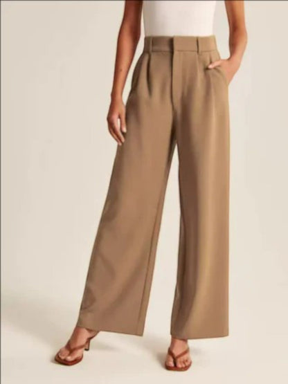 Liora | Pantalon Décontracté À Jambes Larges Pour Femme | Taille Haute