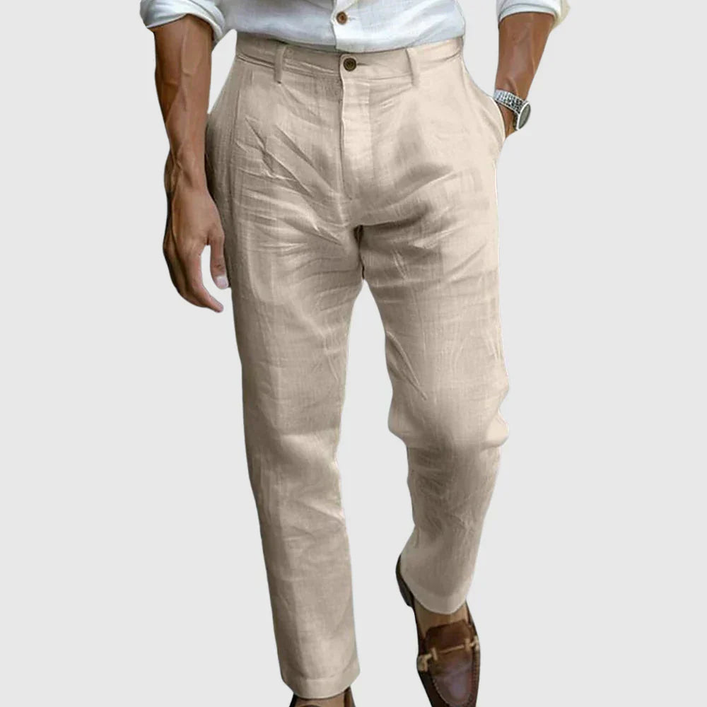 Pantalon Lin Homme Large et Confortable