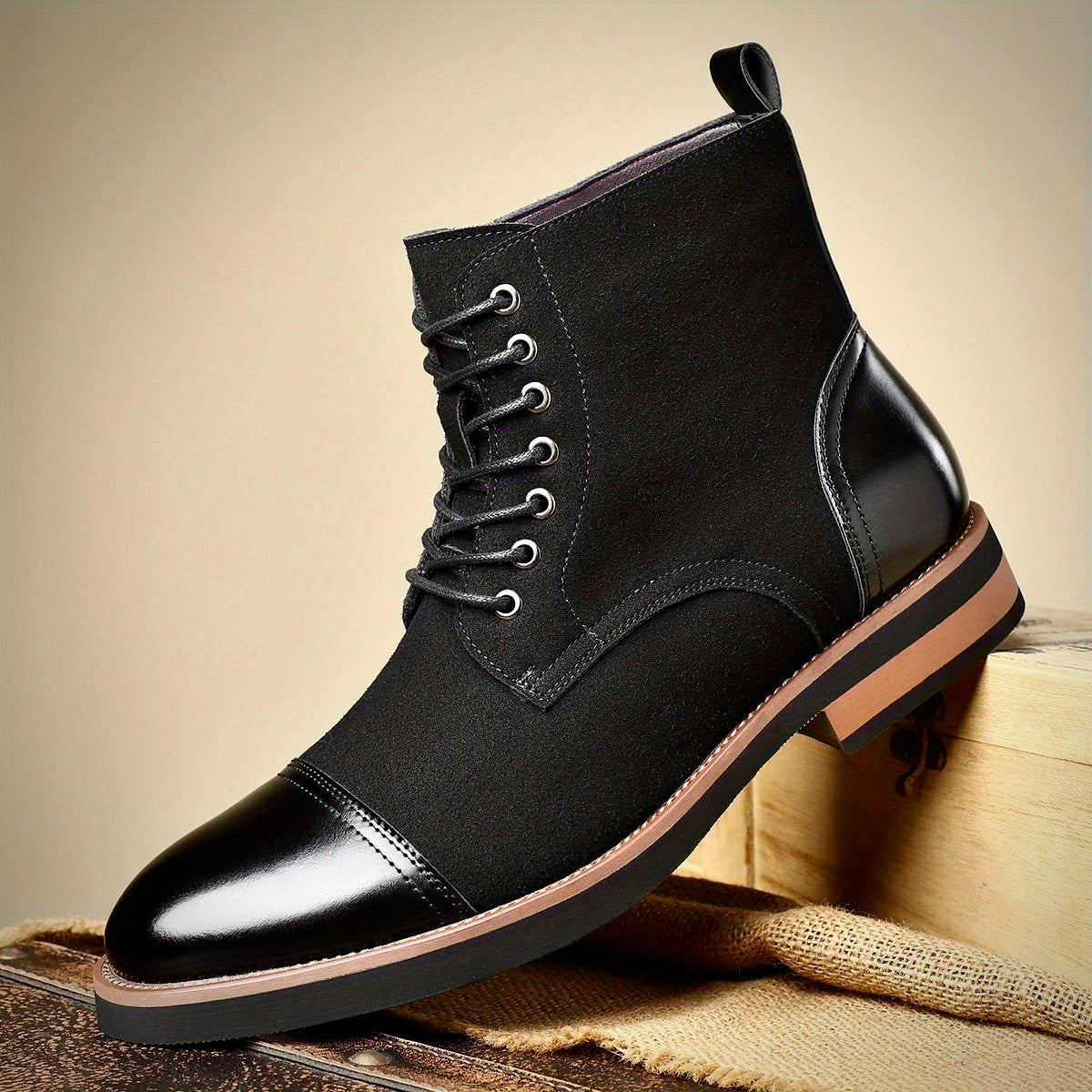 Chaussures Homme Oxford Cuir Noir Élégant