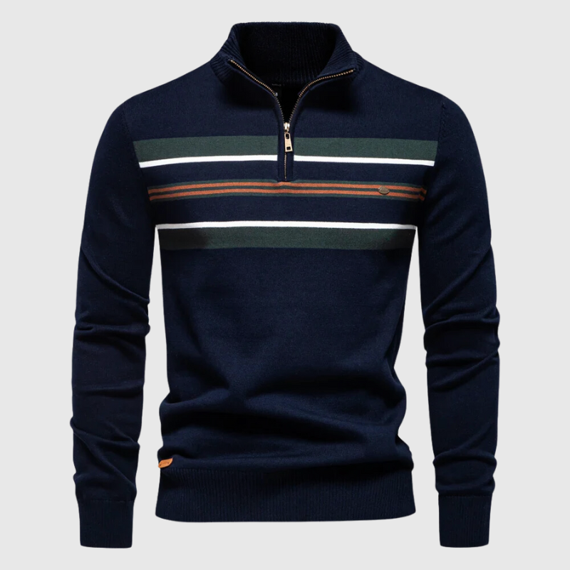 Pull en Maille pour Homme avec Fermeture Éclair