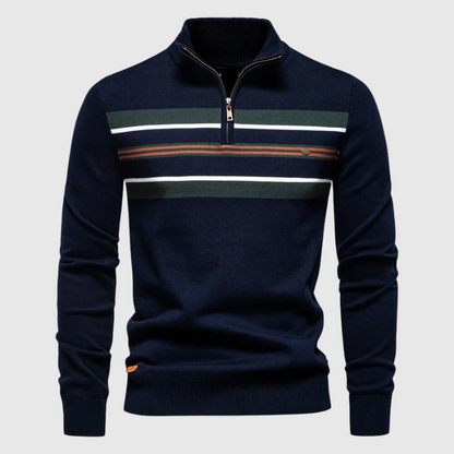 Pull en Maille pour Homme avec Fermeture Éclair