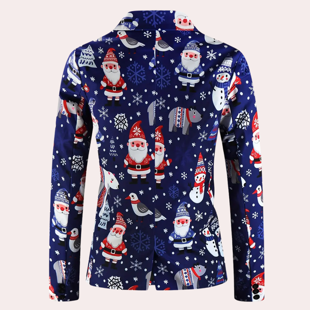REGGIS - Blazer de Noël Tendance pour Hommes
