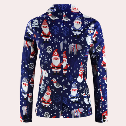 REGGIS - Blazer de Noël Tendance pour Hommes