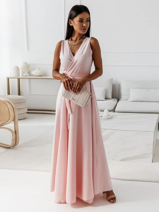 Quiana™ – Robe Femme Longue Col V