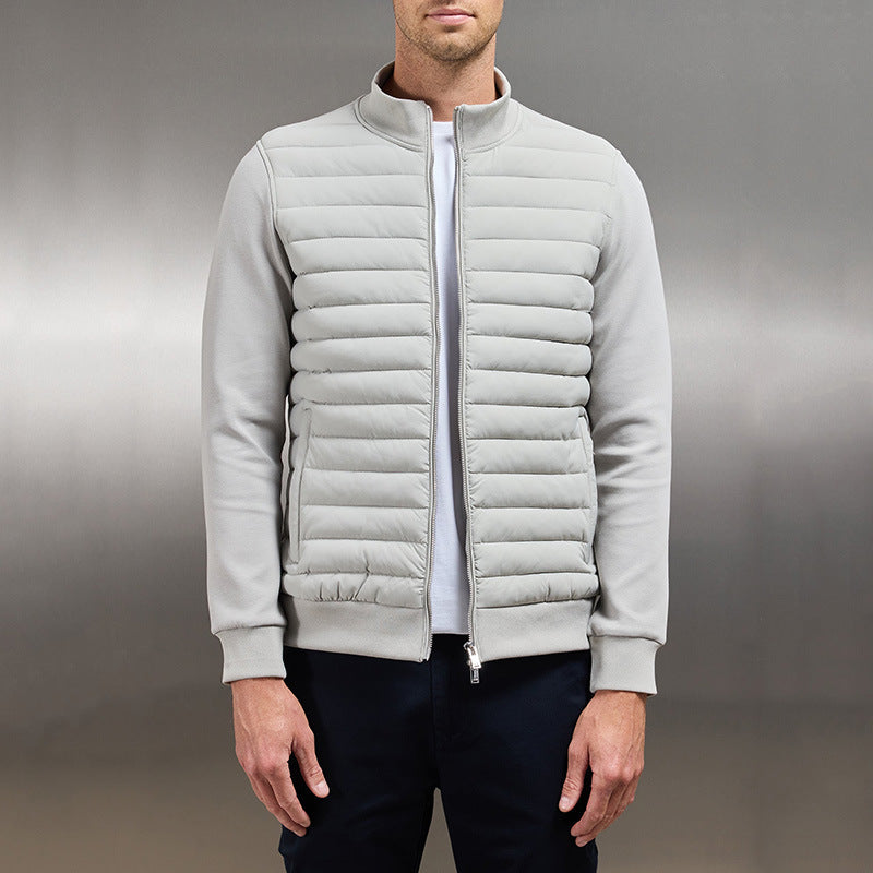 Veste polaire homme hiver chaud et léger gris foncé - PanierRoyale