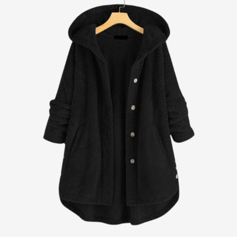 Veste Femme Hiver Chaude avec Capuche et Poches - PanierRoyale