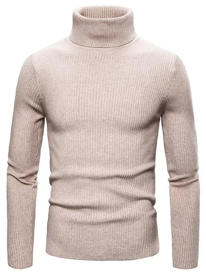 Pull col roulé doux et chaud pour homme