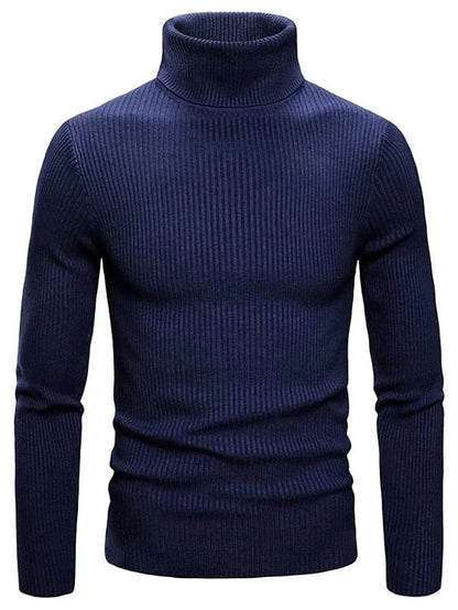 Pull col roulé doux et chaud pour homme