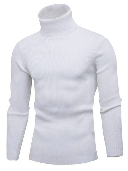 Pull col roulé doux et chaud pour homme
