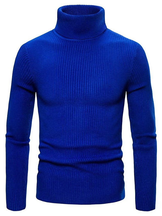 Pull col roulé doux et chaud pour homme