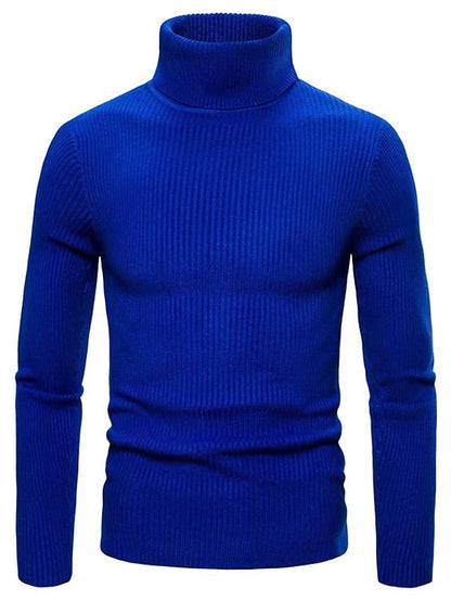 Pull col roulé doux et chaud pour homme