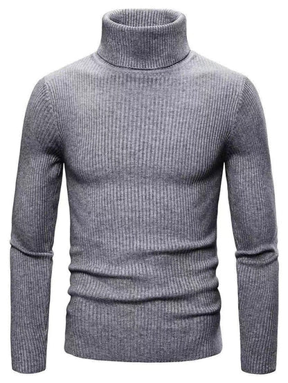 Pull col roulé doux et chaud pour homme