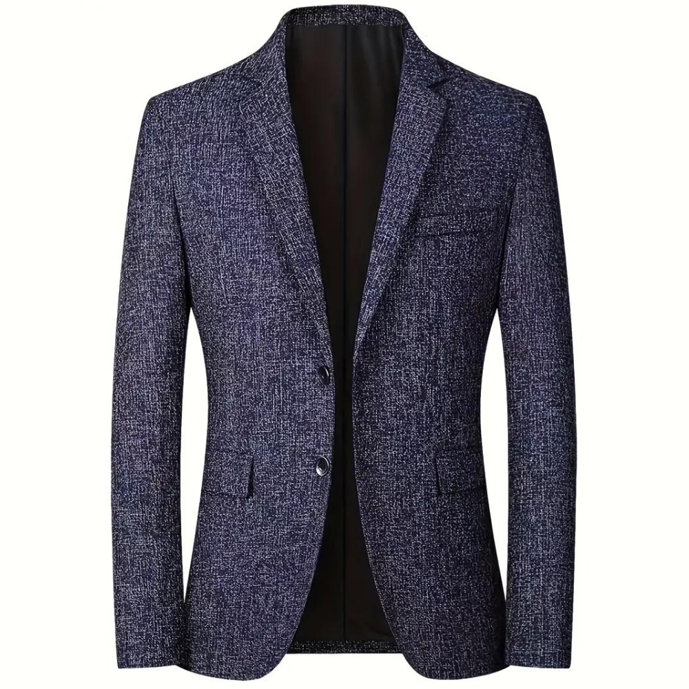 Blazer Homme Élégant Gris, Marine ou Noir