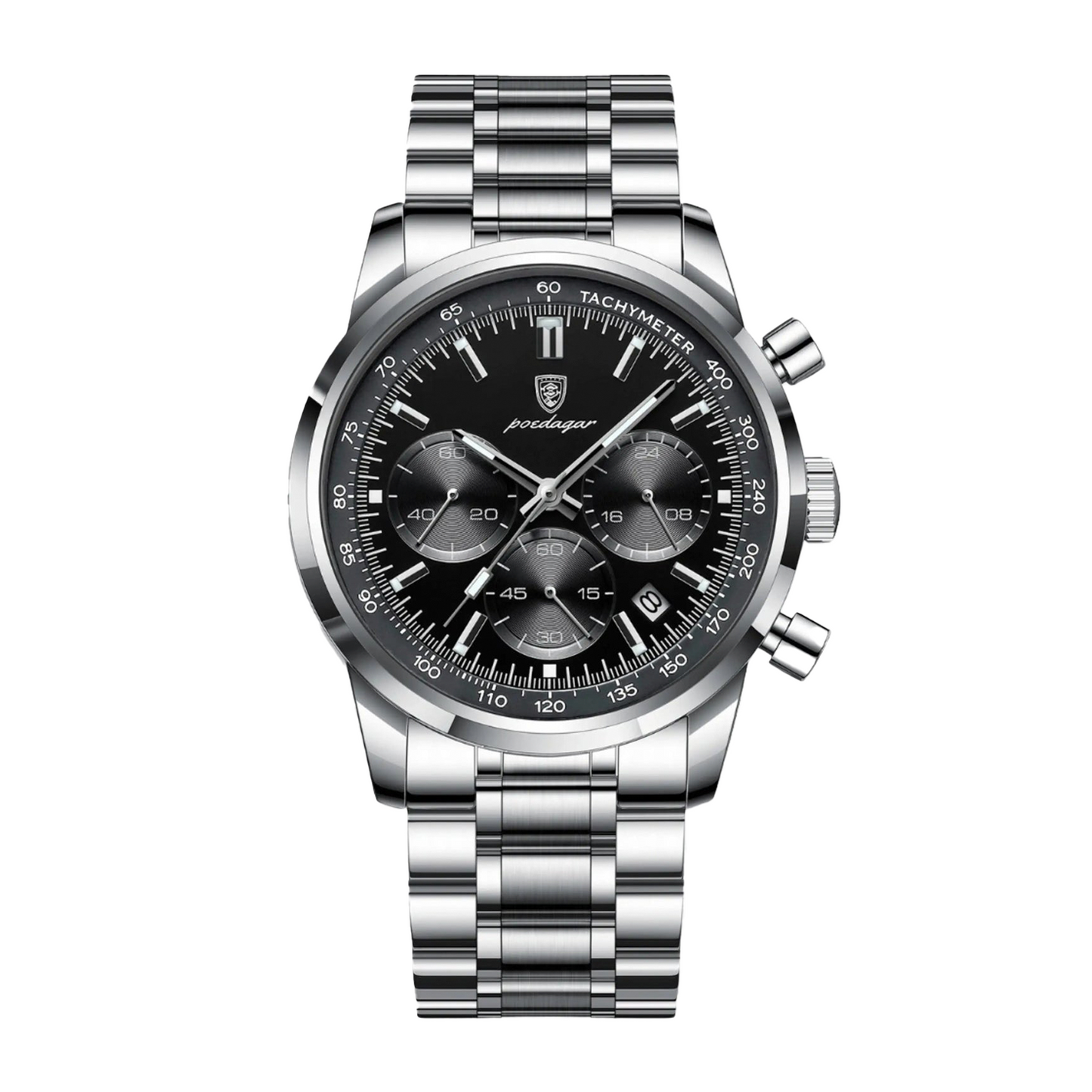 Montre Homme Élégante 40mm Noir