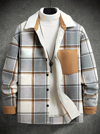 Veste Carreaux Décontractée pour Homme