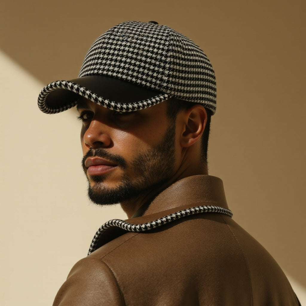 Casquette Cuir Homme Élégante