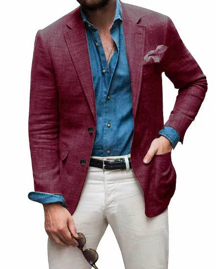 Blazer Homme Classique 2 Boutons Élégant