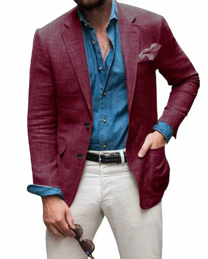 Blazer Homme Classique 2 Boutons Élégant