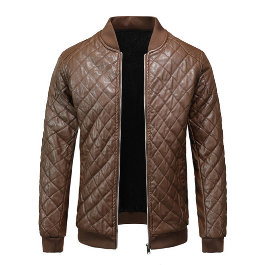 Veste Cuir Hiver Chaude et Confortable - PanierRoyale