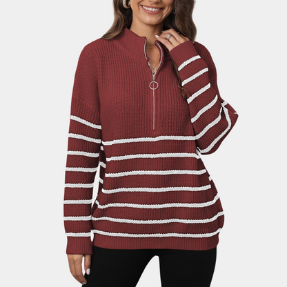 Pull Femme Tricoté Doux et Chaud