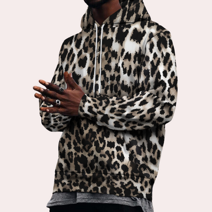 Pull Homme Imprimé Léopard Chic et Élégant