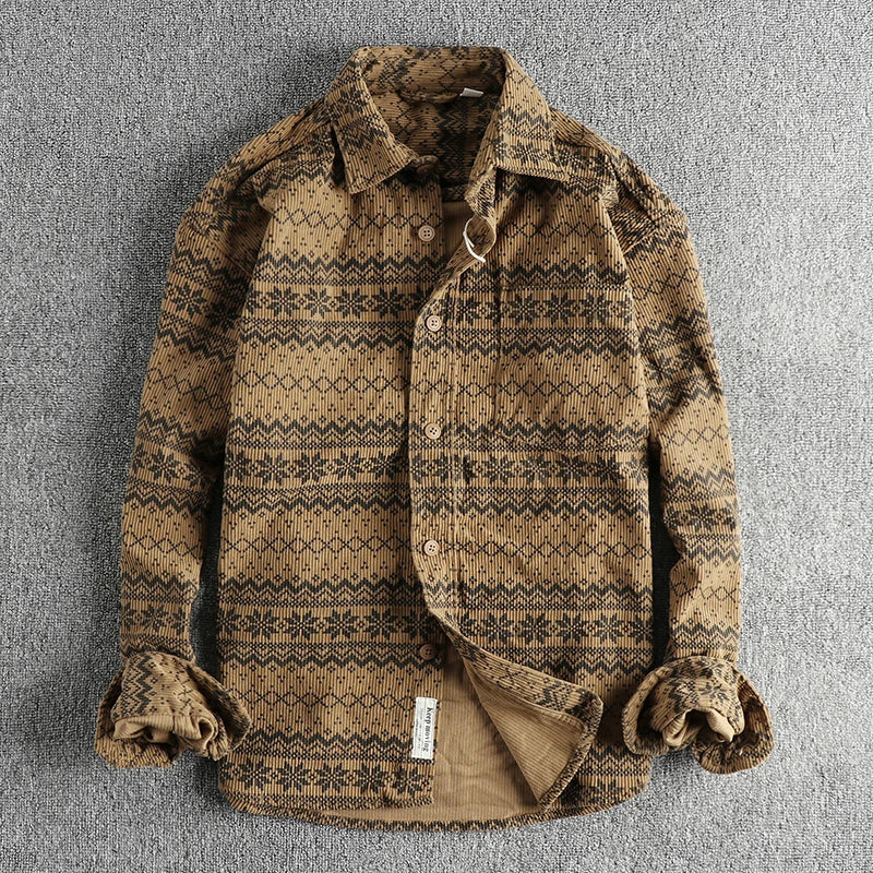 Chemise Homme Décontractée Style Vintage - BerlinGlamour