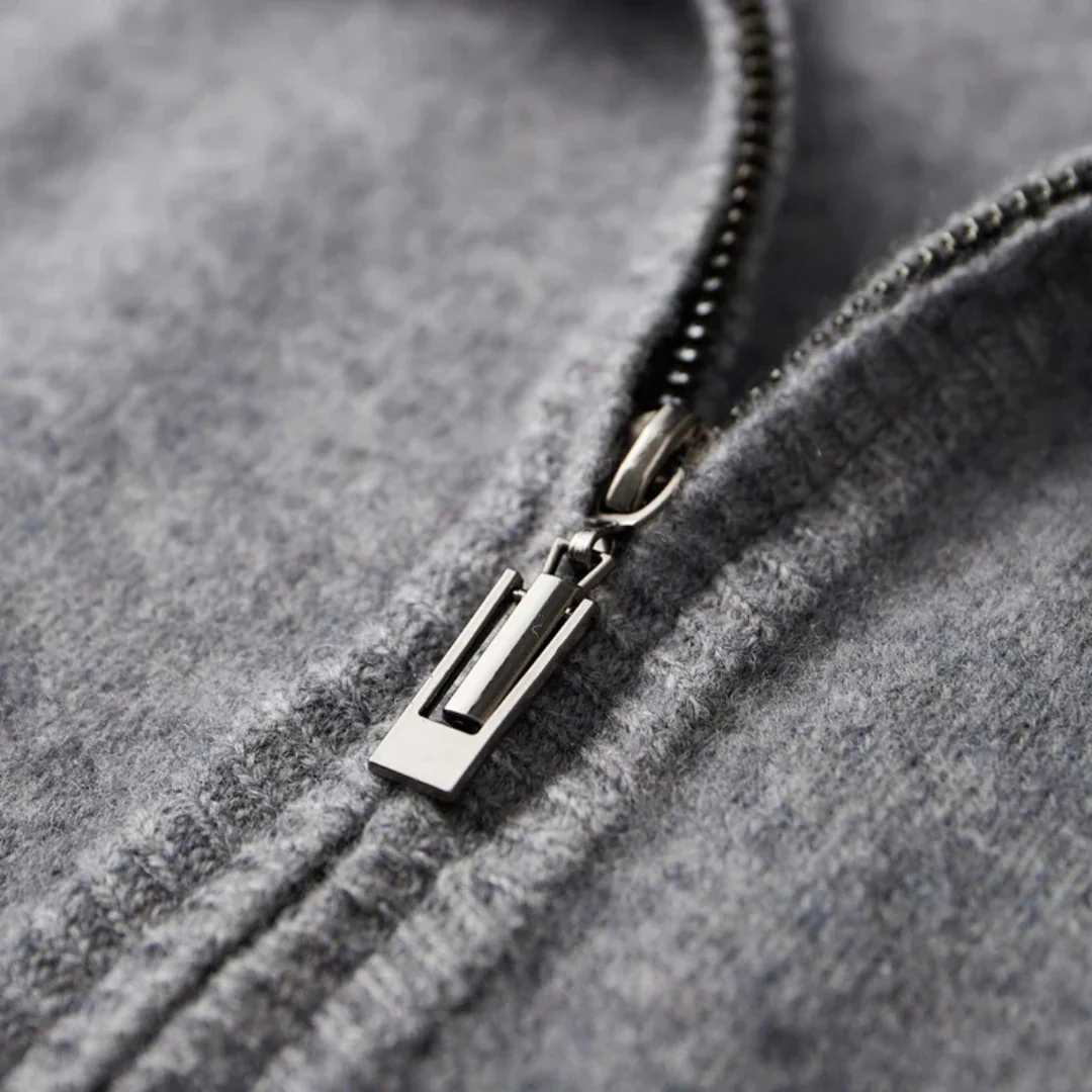 Pull Homme Mérinos Zippé Chaud et Léger