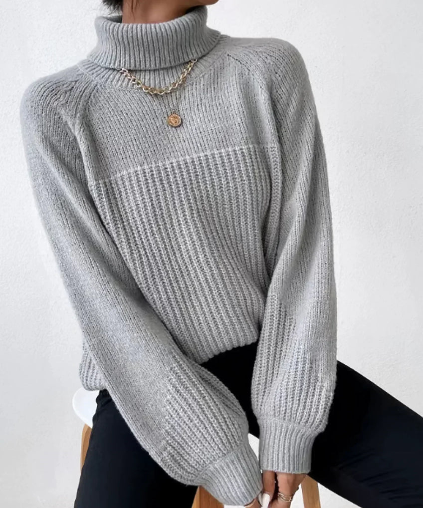 Pull Femme Gris Anthracite Confortable - PanierRoyale
