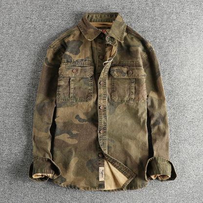 Chemise Cargo Homme Militaire Coton