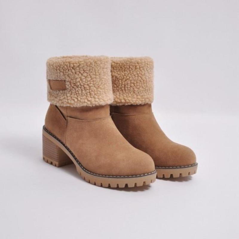 Bottes Femmes Hiver Fourrées et Chauffantes