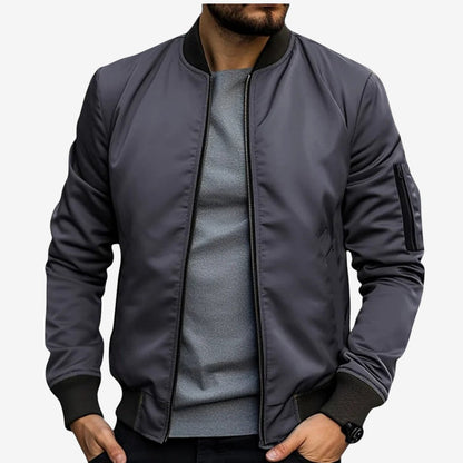 Veste Homme Chic à Manches Longues Col Montant