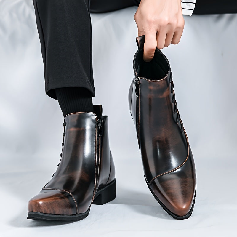Bottes en Cuir Homme Élégantes