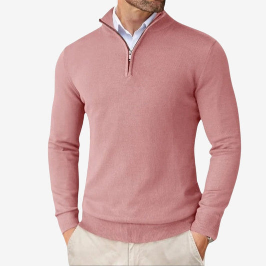 Pull Slim Fit Manches Longues Zippé Élégant - PanierRoyale