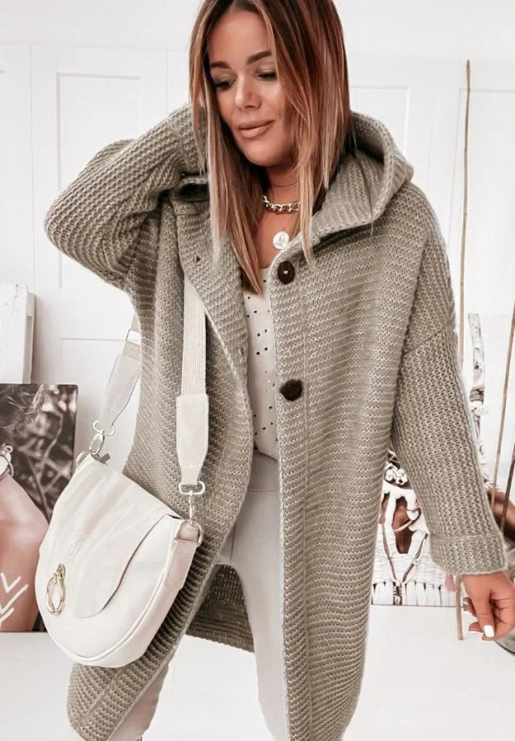 Cardigan Femme Laine Doux et Chaud pour Hiver