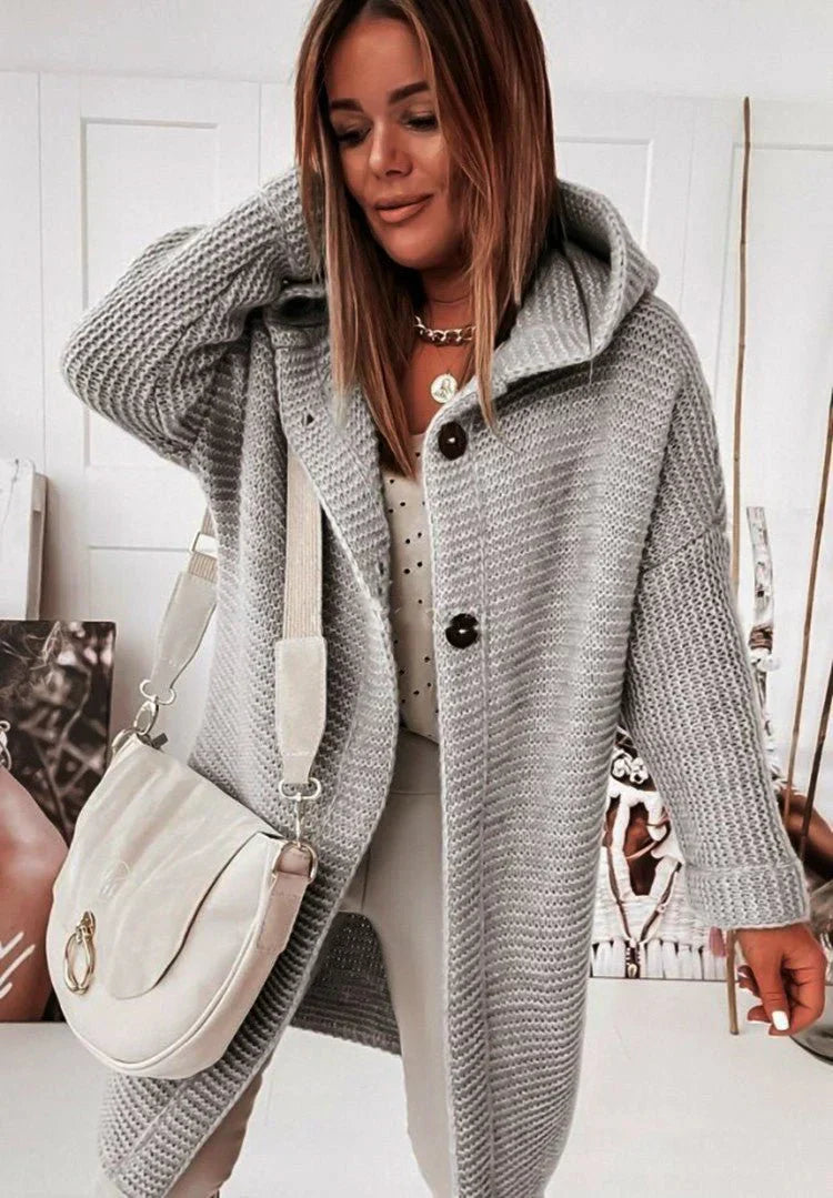 Cardigan Femme Laine Doux et Chaud pour Hiver