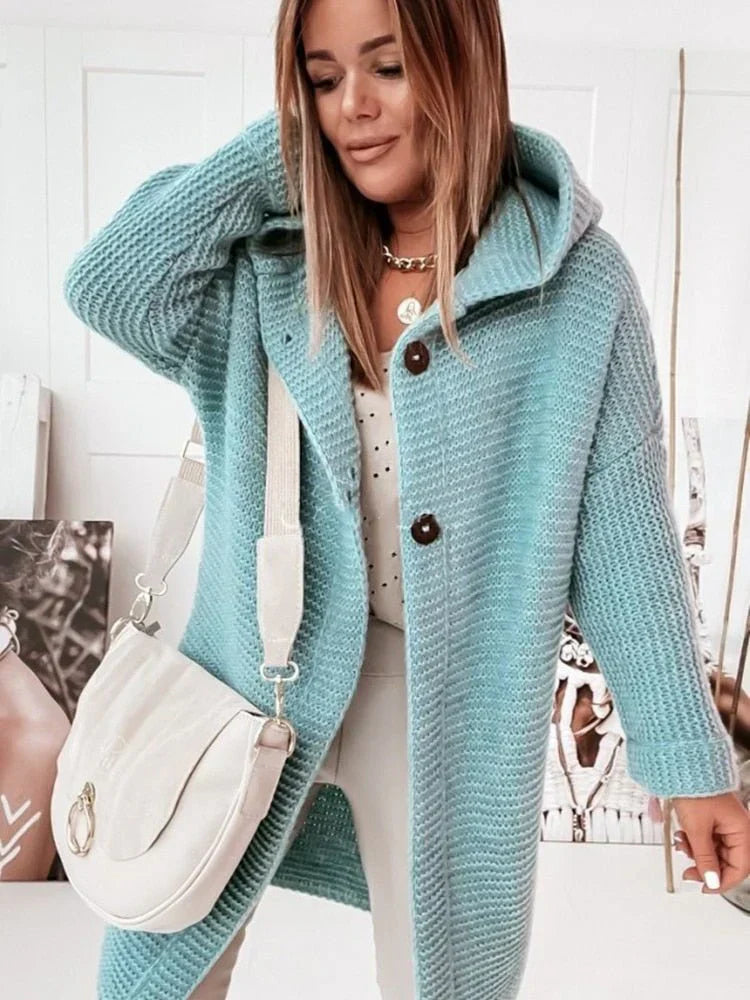 Cardigan Femme Laine Doux et Chaud pour Hiver