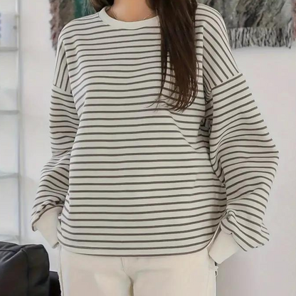Sweat à Rayures Féminin et Élégant pour Femme - PanierRoyale