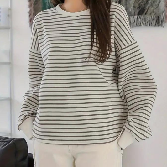 Sweat à Rayures Féminin et Élégant pour Femme - PanierRoyale