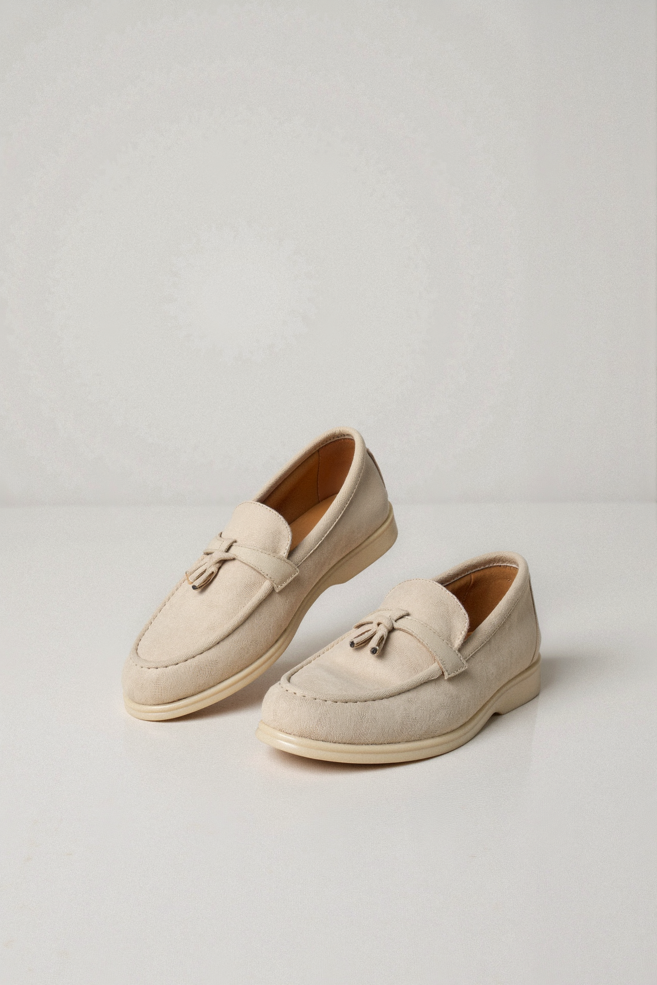 Mocassin Beige Cuir Confortable et Élégant - BerlinGlamour